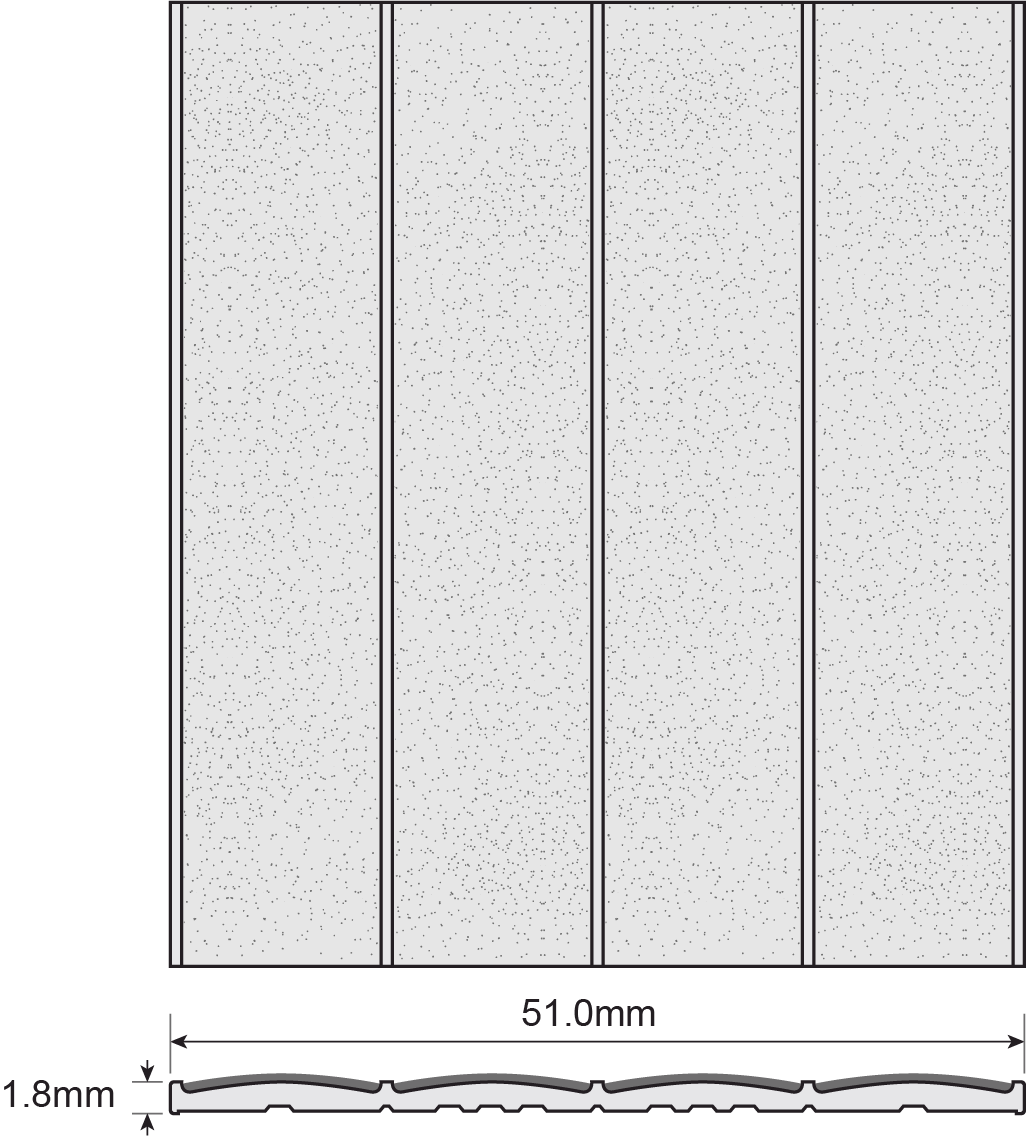 ESP Contrast Strip 1.8x51mm N3030 TITANIA Technical Drawing